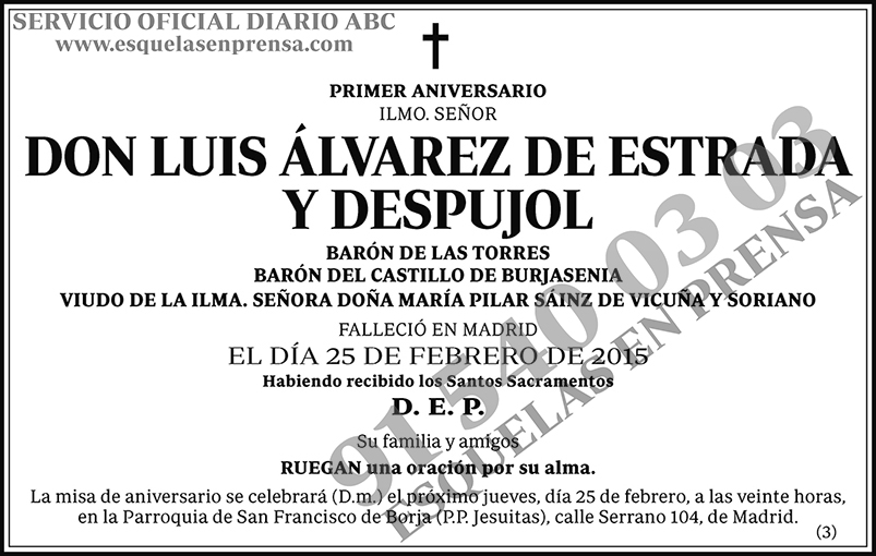 Luis Álvarez de Estrada y Despujol